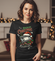 Vintage Christmas Shirt, Retro Holiday Tee, Nostalgic Xmas Graphic, Unisex Festive Top, Christmas Movie Night, VHS Tape Santa Design