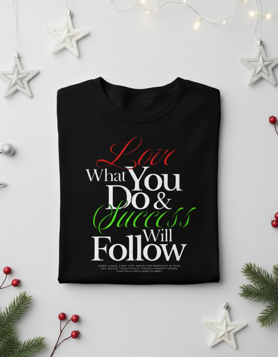 Inspirational Shirt Motivational, Positive Quote Long Sleeve Tee, Minimal Script Design