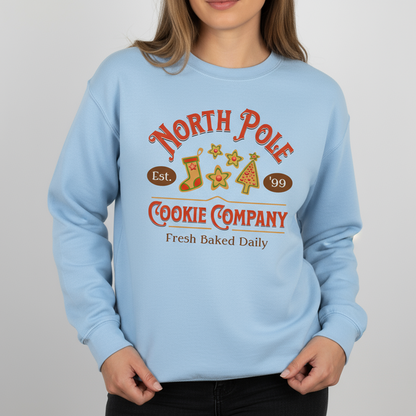 North Pole Cookie Company Sweatshirt, Christmas Bakery Sweater, Holiday Season Top